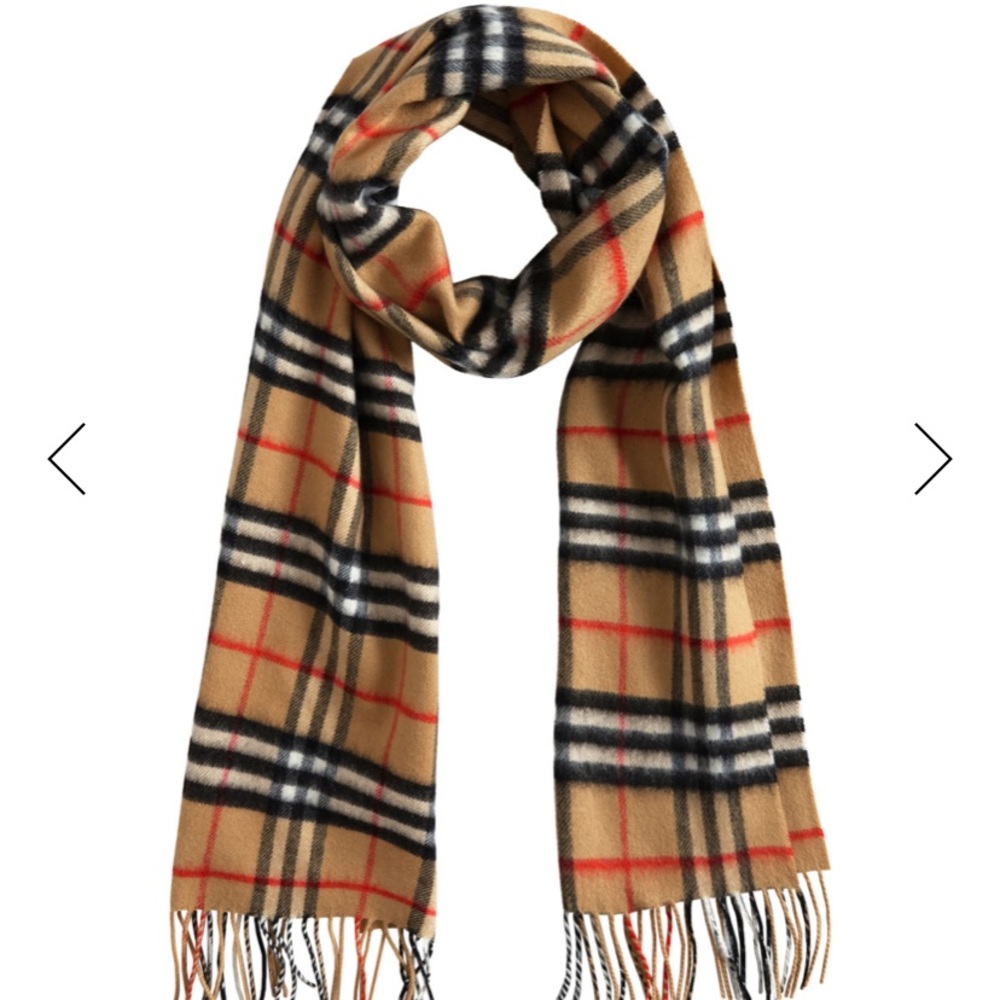 BURBERRY Women’s Check Cashmere Scarf